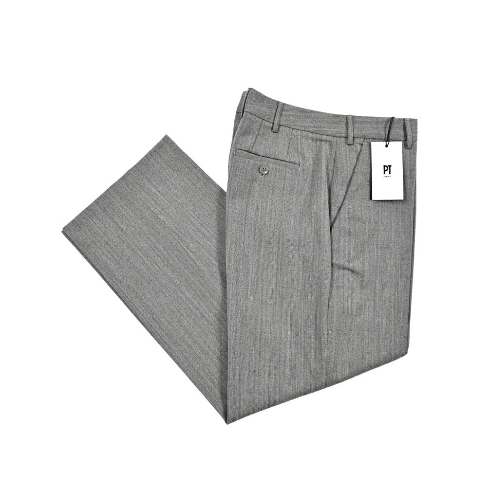 【レディース】PT TORINO EMMA ヴァージンウール100% ヘリンボーンパンツ｜430886-40｜GUARDAROBA MILANO OFFICIAL STORE