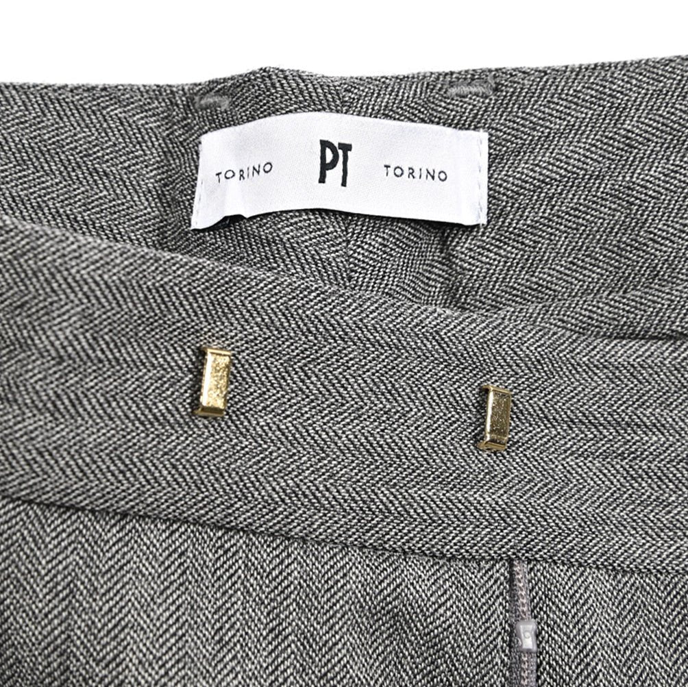 【レディース】PT TORINO EMMA ヴァージンウール100% ヘリンボーンパンツ｜430886-40｜GUARDAROBA MILANO OFFICIAL STORE