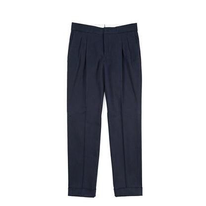 PT TORINO “GENTLEMAN FIT” カシミヤ混コットン グルカパンツ ネイビー 48 | GUARDAROBA MILANO OFFICIAL STORE