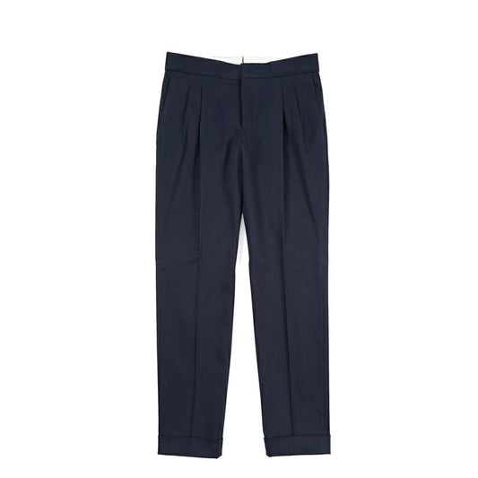PT TORINO “GENTLEMAN FIT” カシミヤ混コットン グルカパンツ ネイビー 48 | GUARDAROBA MILANO OFFICIAL STORE