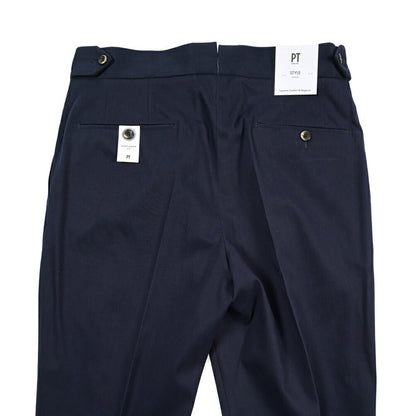 PT TORINO “GENTLEMAN FIT” カシミヤ混コットン グルカパンツ ネイビー 48 | GUARDAROBA MILANO OFFICIAL STORE