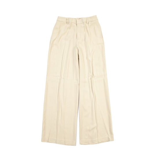 PT TORINO “LORENZA” ビスコース100% ノータックワイドスラックス / レディース オフホワイト 42 | GUARDAROBA MILANO OFFICIAL STORE