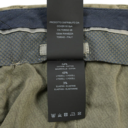 PT TORINO “MASTER FIT” リヨセル混コットン ノータックパンツ カーキグリーン 46 | GUARDAROBA MILANO OFFICIAL STORE