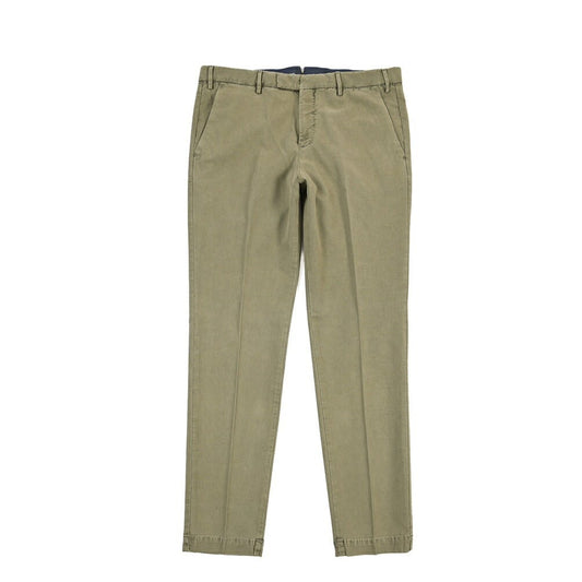 PT TORINO “MASTER FIT” リヨセル混コットン ノータックパンツ カーキグリーン 46 | GUARDAROBA MILANO OFFICIAL STORE