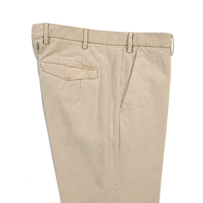 PT TORINO “MASTER FIT” リヨセル混コットン ノータックパンツ ベージュ 48 | GUARDAROBA MILANO OFFICIAL STORE