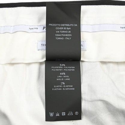 PT TORINO “MASTER FIT” 高機能ストレッチウール ワンタックスラックス / TECHNO WASHABLE WOOL ブラック 48 | GUARDAROBA MILANO OFFICIAL STORE