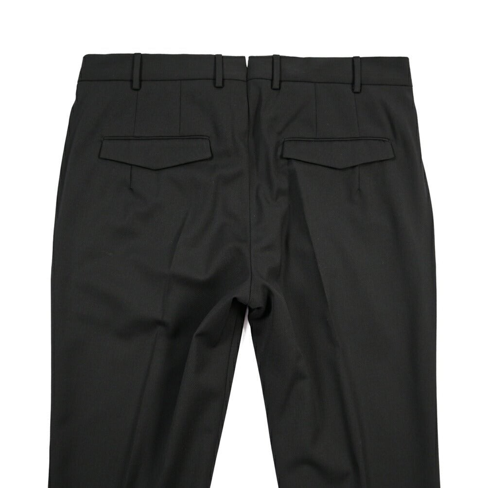 PT TORINO “MASTER FIT” 高機能ストレッチウール ワンタックスラックス / TECHNO WASHABLE WOOL ブラック 48 | GUARDAROBA MILANO OFFICIAL STORE
