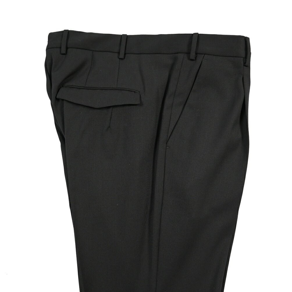 PT TORINO “MASTER FIT” 高機能ストレッチウール ワンタックスラックス / TECHNO WASHABLE WOOL ブラック 48 | GUARDAROBA MILANO OFFICIAL STORE