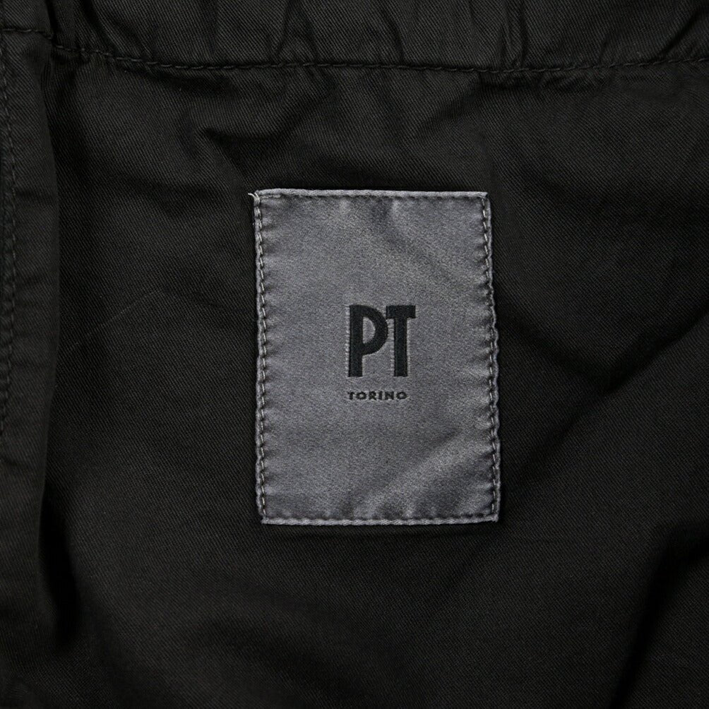 PT TORINO “REBEL FIT” ストレッチコットン ワンタックパンツ ブラック 52 | GUARDAROBA MILANO OFFICIAL STORE