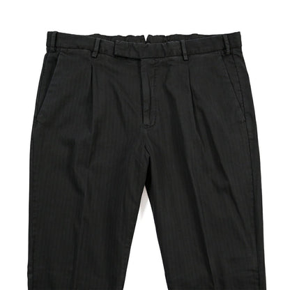 PT TORINO “REBEL FIT” ストレッチコットン ワンタックパンツ ブラック 52 | GUARDAROBA MILANO OFFICIAL STORE