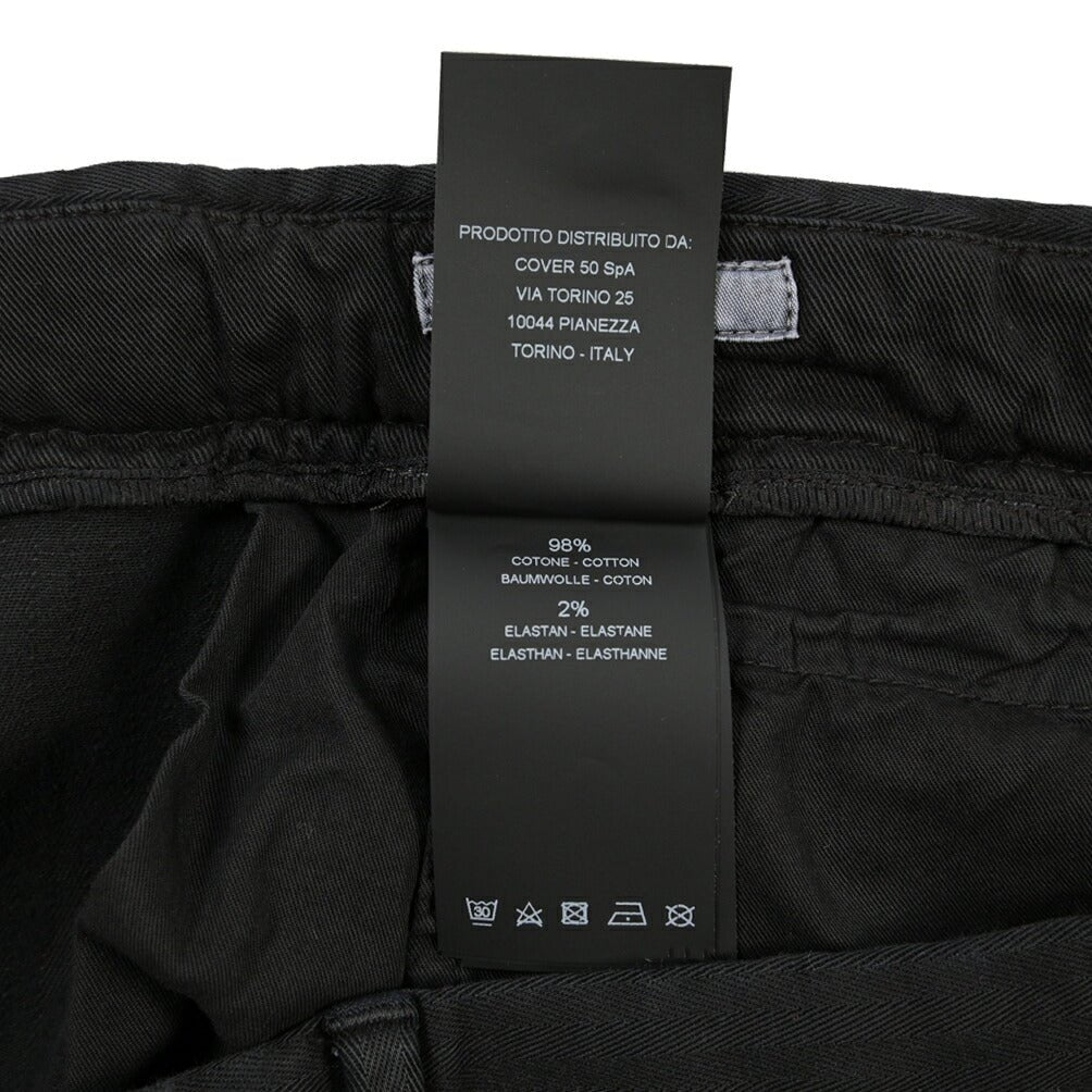 PT TORINO “REBEL FIT” ストレッチコットン ワンタックパンツ ブラック 52 | GUARDAROBA MILANO OFFICIAL STORE