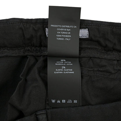 PT TORINO “REBEL FIT” ストレッチコットン ワンタックパンツ ブラック 52 | GUARDAROBA MILANO OFFICIAL STORE