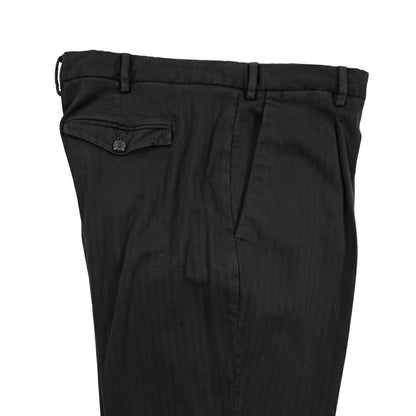 PT TORINO “REBEL FIT” ストレッチコットン ワンタックパンツ ブラック 52 | GUARDAROBA MILANO OFFICIAL STORE