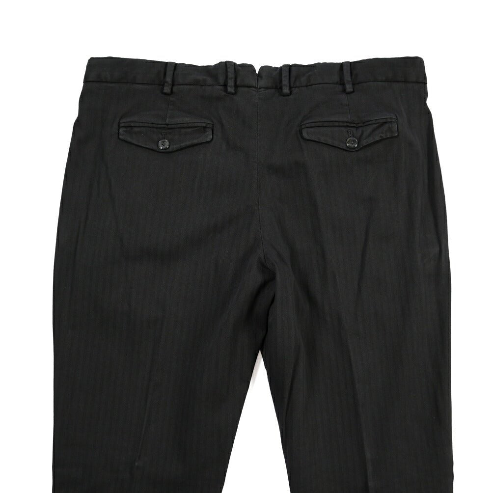 PT TORINO “REBEL FIT” ストレッチコットン ワンタックパンツ ブラック 52 | GUARDAROBA MILANO OFFICIAL STORE