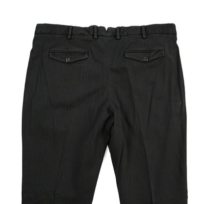 PT TORINO “REBEL FIT” ストレッチコットン ワンタックパンツ ブラック 52 | GUARDAROBA MILANO OFFICIAL STORE
