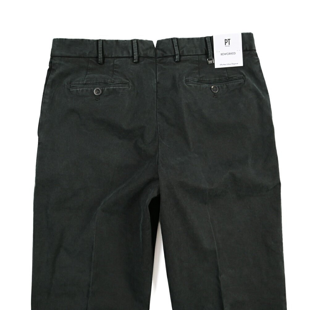 PT TORINO ReWorked “MADS” ストレッチコットン ノータックチノパンツ ブラック 48 | GUARDAROBA MILANO OFFICIAL STORE