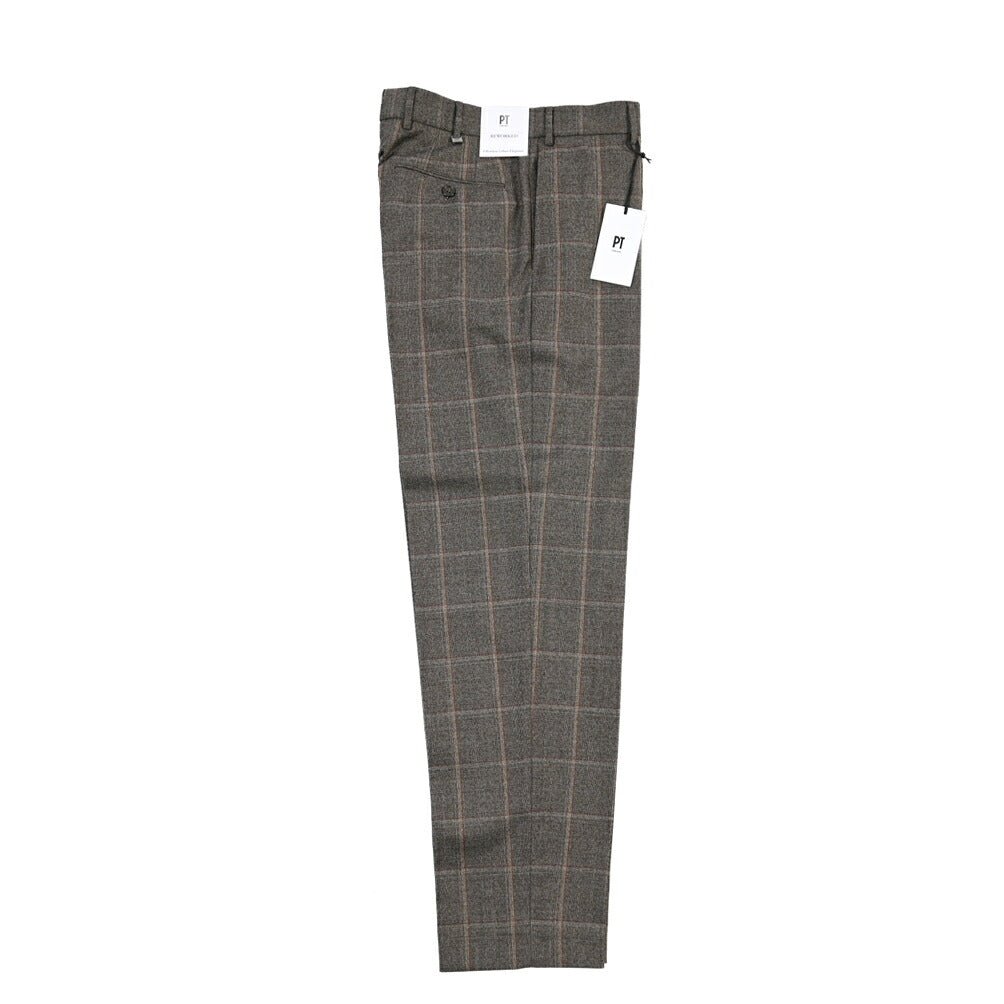 PT TORINO ReWorked “MADS CARROT FIT” ヴァージンウール100% ノータックスラックス ブラウン 48 | GUARDAROBA MILANO OFFICIAL STORE