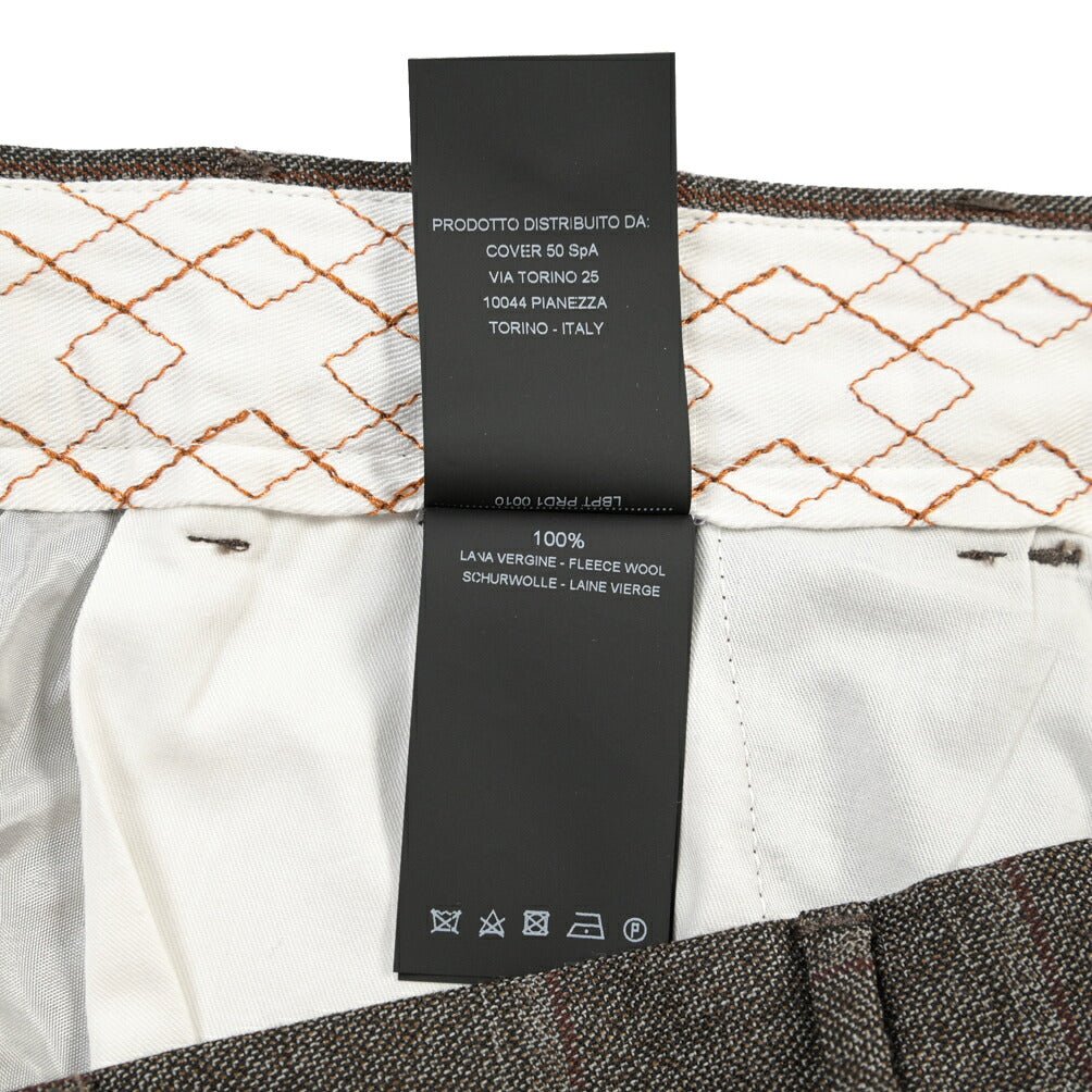 PT TORINO ReWorked “MADS CARROT FIT” ヴァージンウール100% ノータックスラックス ブラウン 48 | GUARDAROBA MILANO OFFICIAL STORE