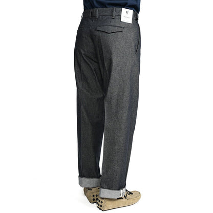 PT TORINO ReWorked "MICHAEL" コットン100% デニムスラックス ネイビー 48 | GUARDAROBA MILANO OFFICIAL STORE