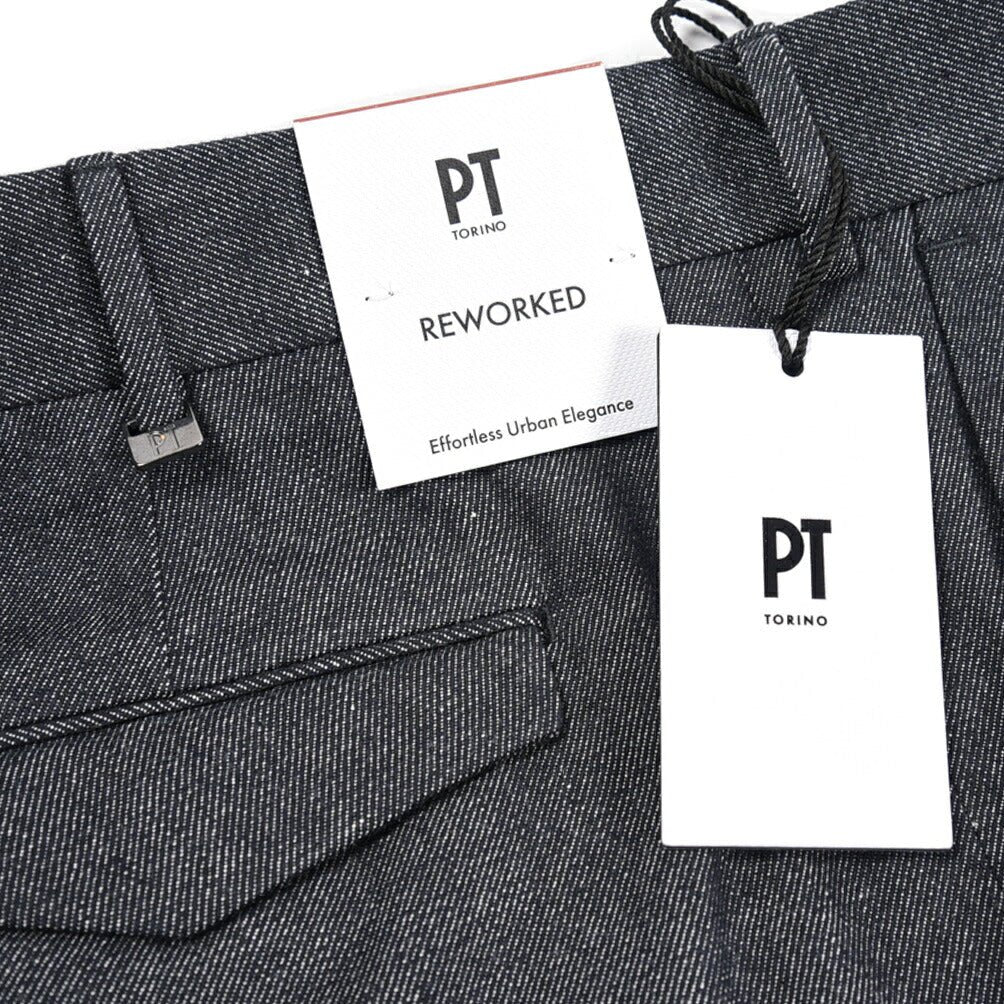 PT TORINO ReWorked "MICHAEL" コットン100% デニムスラックス ネイビー 48 | GUARDAROBA MILANO OFFICIAL STORE