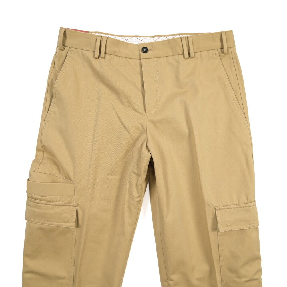 PT TORINO ReWorked “MICHAEL” コットン100% ノータックカーゴパンツ ベージュ 48 | GUARDAROBA MILANO OFFICIAL STORE
