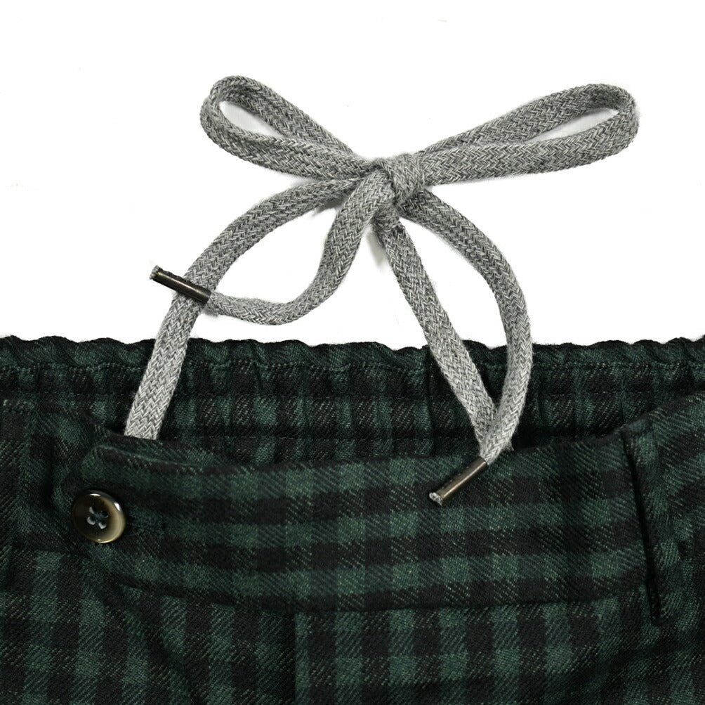 PT TORINO "SLIM FIT" ウールコットン ドローコードノータックスラックス｜414978-46｜GUARDAROBA MILANO OFFICIAL STORE