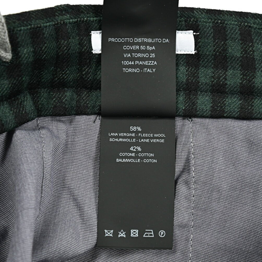 PT TORINO "SLIM FIT" ウールコットン ドローコードノータックスラックス｜414978-46｜GUARDAROBA MILANO OFFICIAL STORE