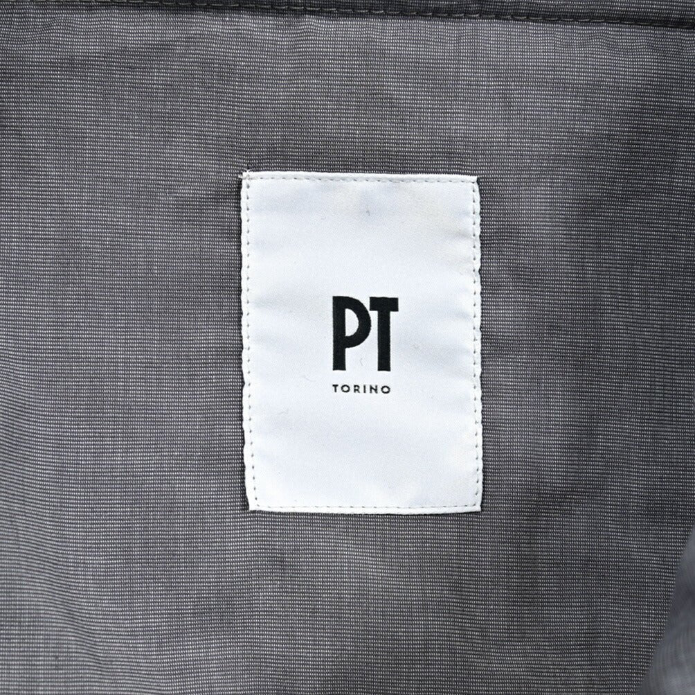 PT TORINO "SLIM FIT" ウールコットン ドローコードノータックスラックス｜414995-46｜GUARDAROBA MILANO OFFICIAL STORE