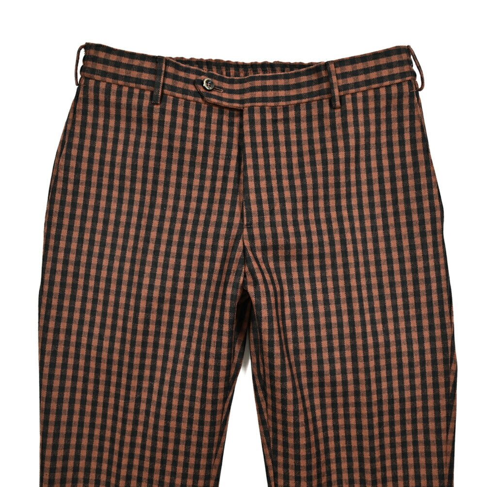 PT TORINO "SLIM FIT" ウールコットン ドローコードノータックスラックス｜414995-46｜GUARDAROBA MILANO OFFICIAL STORE