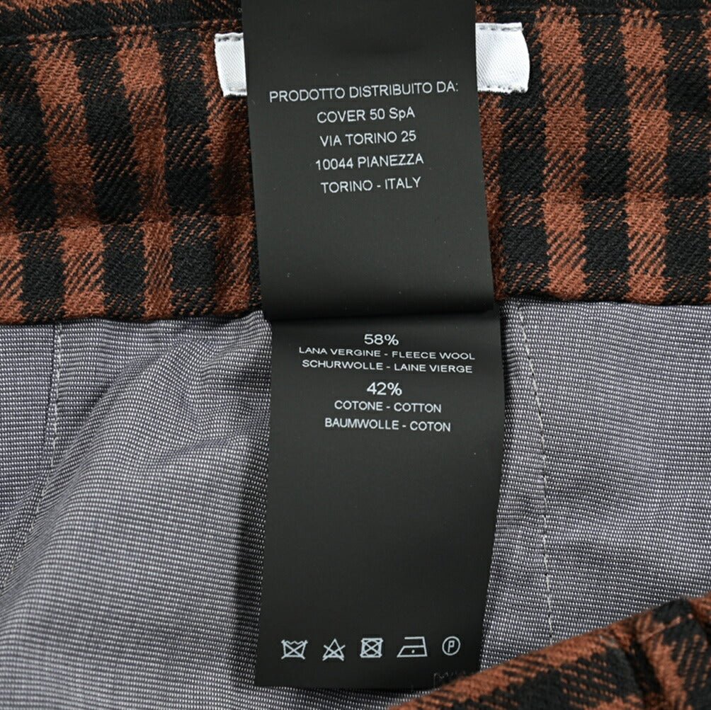 PT TORINO "SLIM FIT" ウールコットン ドローコードノータックスラックス｜414995-46｜GUARDAROBA MILANO OFFICIAL STORE