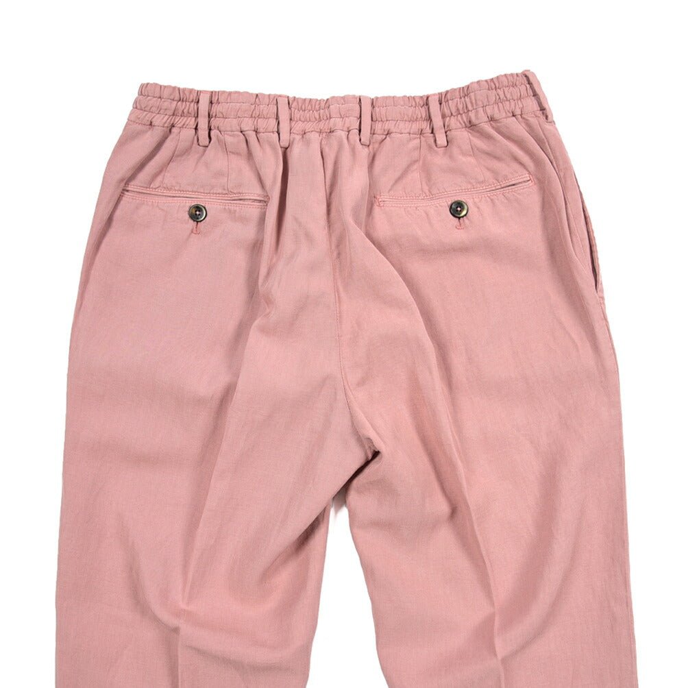PT TORINO "SLIM FIT" リヨセル混 ノータックスリムパンツ ピンク 48 | GUARDAROBA MILANO OFFICIAL STORE