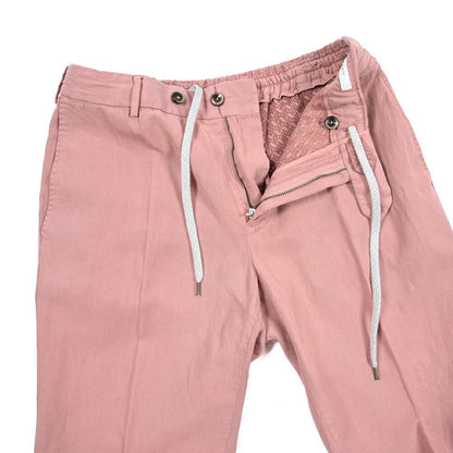 PT TORINO "SLIM FIT" リヨセル混 ノータックスリムパンツ ピンク 48 | GUARDAROBA MILANO OFFICIAL STORE