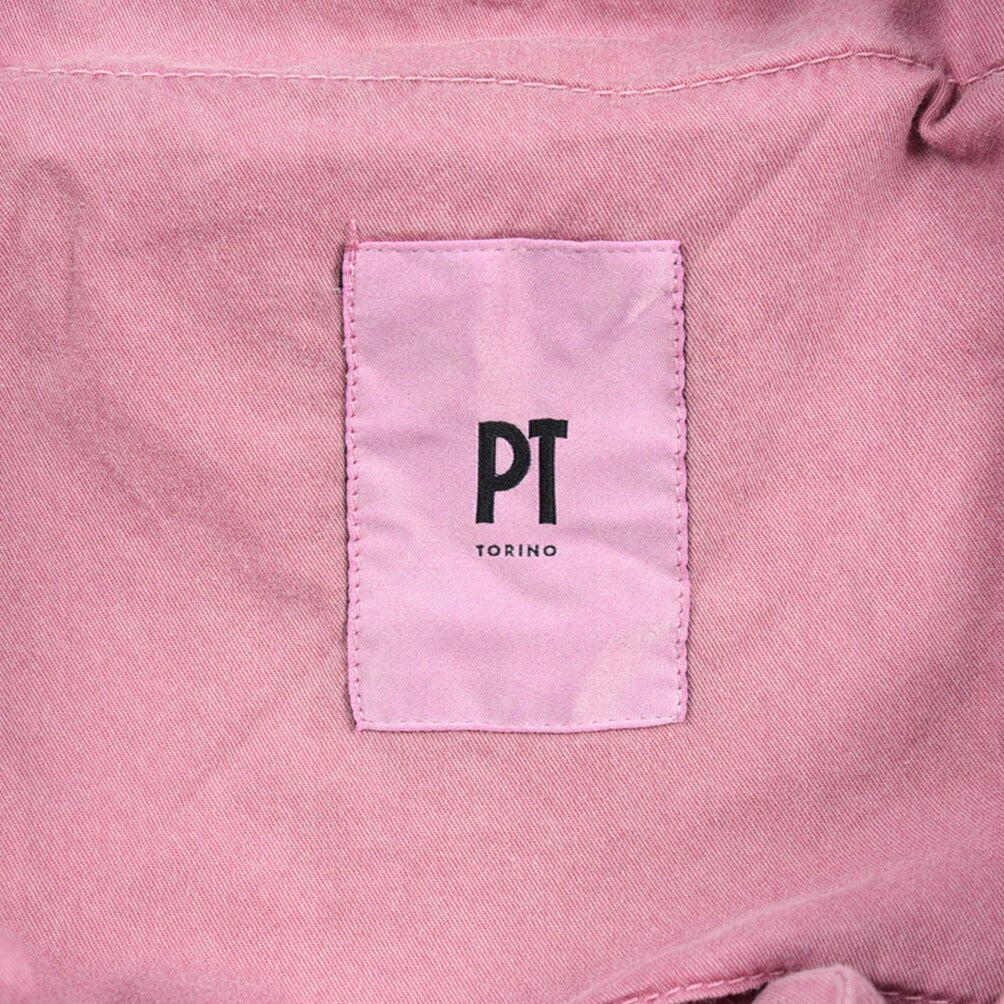 PT TORINO "SLIM FIT" リネン混 ドローコード付きノータックスリムパンツ ピンク 52 | GUARDAROBA MILANO OFFICIAL STORE