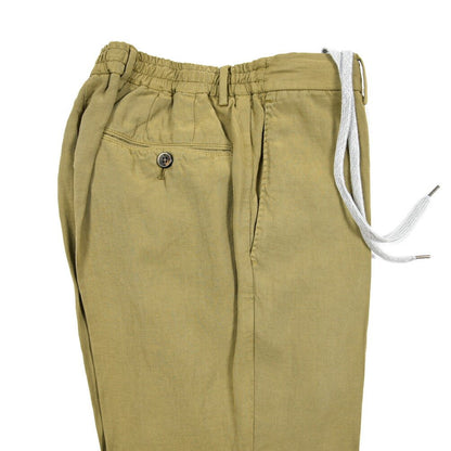PT TORINO "SLIM FIT" リヨセル混 ノータックスリムパンツ カーキグリーン 46 | GUARDAROBA MILANO OFFICIAL STORE