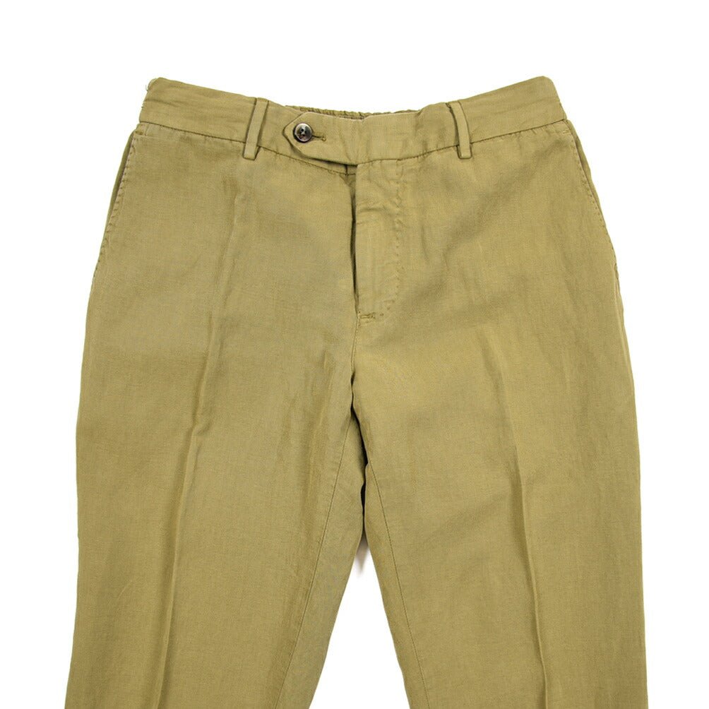 PT TORINO "SLIM FIT" リヨセル混 ノータックスリムパンツ カーキグリーン 46 | GUARDAROBA MILANO OFFICIAL STORE