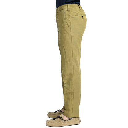 PT TORINO "SLIM FIT" リヨセル混 ノータックスリムパンツ カーキグリーン 46 | GUARDAROBA MILANO OFFICIAL STORE