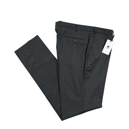 PT TORINO “SLIM FIT” ストレッチウール ノータックスラックス ダークグレー 56 | GUARDAROBA MILANO OFFICIAL STORE
