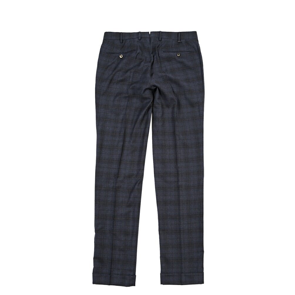 PT TORINO “SLIM FIT” ストレッチウール ノータックスラックス ネイビー 48 | GUARDAROBA MILANO OFFICIAL STORE