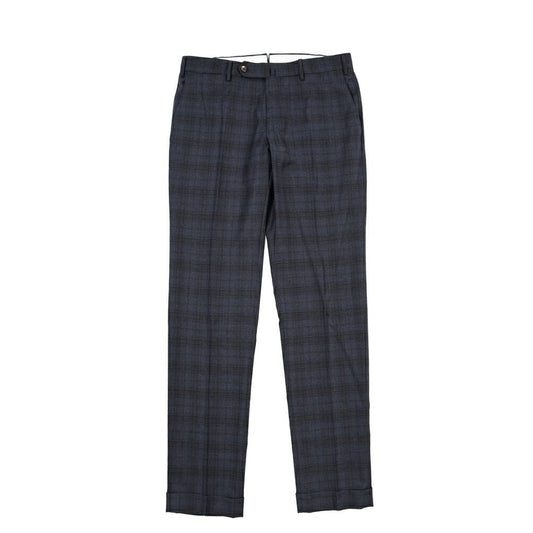 PT TORINO “SLIM FIT” ストレッチウール ノータックスラックス ネイビー 48 | GUARDAROBA MILANO OFFICIAL STORE