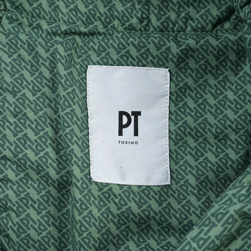 PT TORINO “SLIM FIT” モダール混コットン ドローコード付きパンツ グリーン 48 | GUARDAROBA MILANO OFFICIAL STORE
