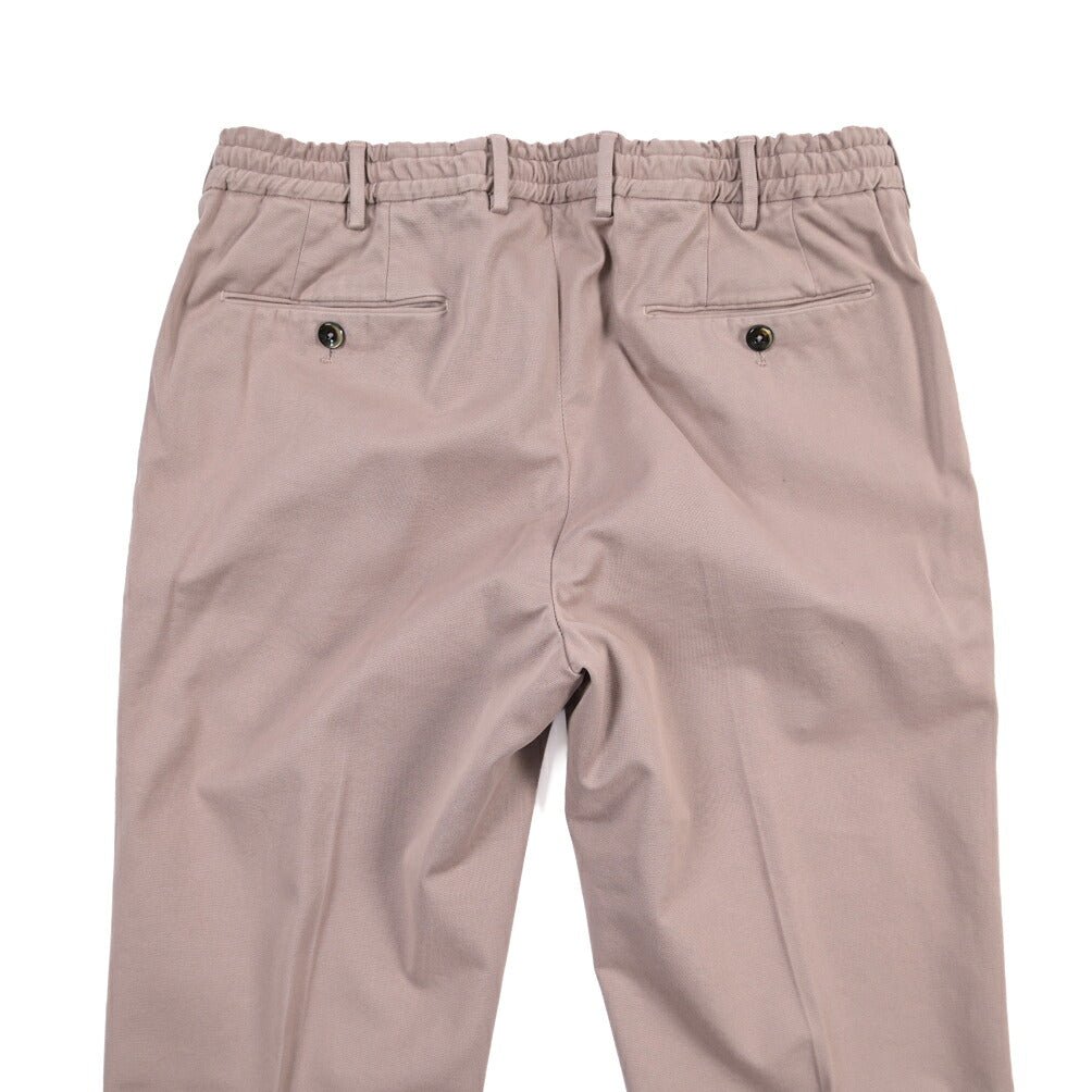 PT TORINO “SLIM FIT” リヨセル混コットン ドローコード付きイージーパンツ ピンク 48 | GUARDAROBA MILANO OFFICIAL STORE