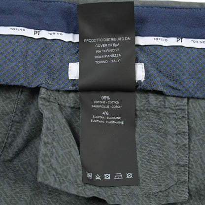 PT TORINO “SLIM FIT” ストレッチコットン ノータックパンツ グレー 52 | GUARDAROBA MILANO OFFICIAL STORE