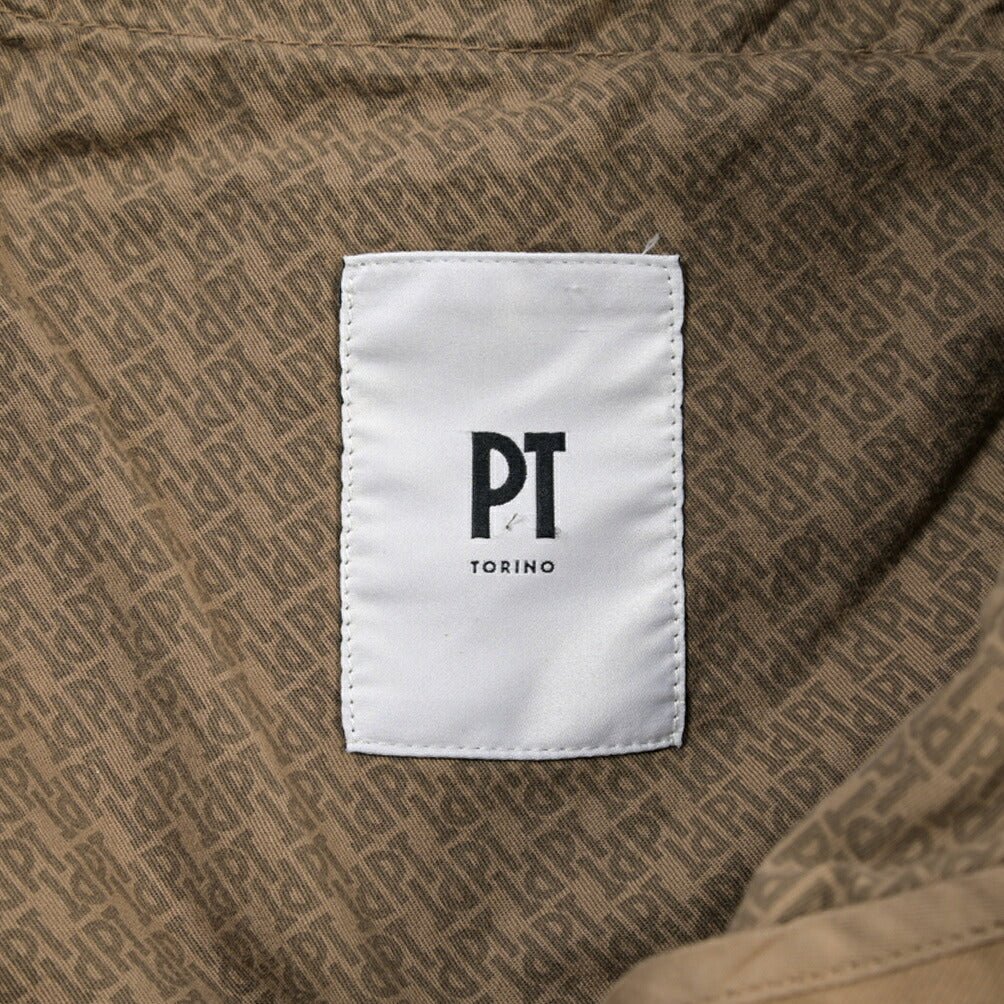 PT TORINO “SLIM FIT” モダール混コットン ノータックパンツ ベージュ 46 | GUARDAROBA MILANO OFFICIAL STORE