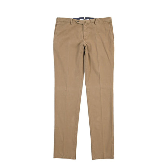 PT TORINO “SLIM FIT” モダール混コットン ノータックパンツ ベージュ 54 | GUARDAROBA MILANO OFFICIAL STORE