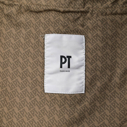 PT TORINO “SLIM FIT” モダール混コットン ノータックパンツ ベージュ 54 | GUARDAROBA MILANO OFFICIAL STORE