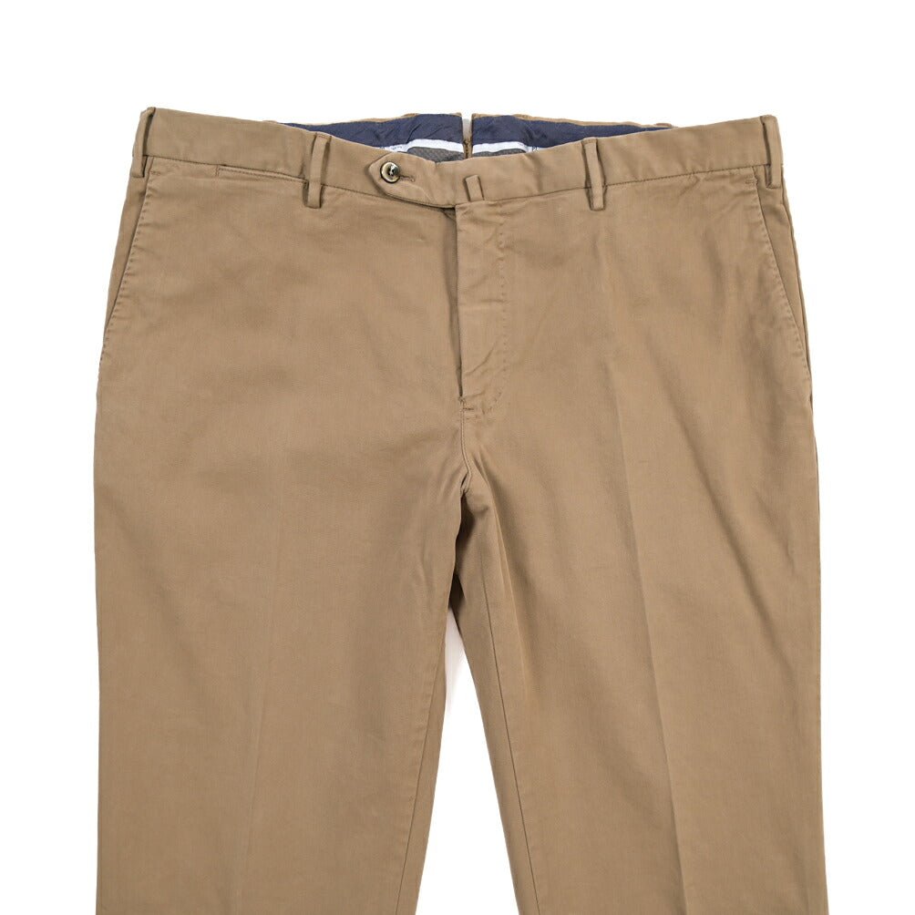 PT TORINO “SLIM FIT” モダール混コットン ノータックパンツ ベージュ 54 | GUARDAROBA MILANO OFFICIAL STORE