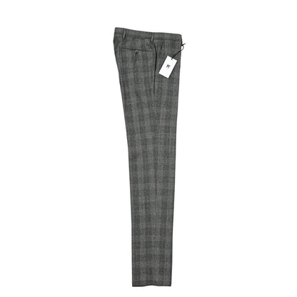 PT TORINO “SLIM FIT” SUPER 100's ヴァージンウール100% ノータックスラックス グレー 46 | GUARDAROBA MILANO OFFICIAL STORE