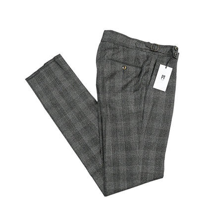 PT TORINO “SLIM FIT” SUPER 100's ヴァージンウール100% グルカパンツ グレー 46 | GUARDAROBA MILANO OFFICIAL STORE