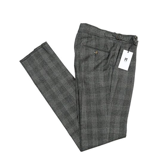 PT TORINO “SLIM FIT” SUPER 100's ヴァージンウール100% グルカパンツ グレー 46 | GUARDAROBA MILANO OFFICIAL STORE
