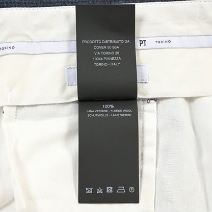 PT TORINO “SLIM FIT” SUPER 100's ヴァージンウール100% ノータックスラックス ネイビー 46 | GUARDAROBA MILANO OFFICIAL STORE
